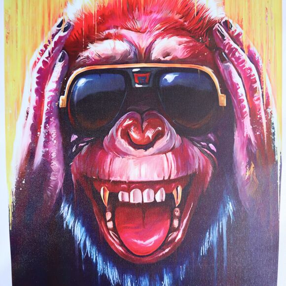 Three Wise Monkeys Inktuitive Canvas Prints Hear No, Speak No, See No Evil - Picture 6 of 10